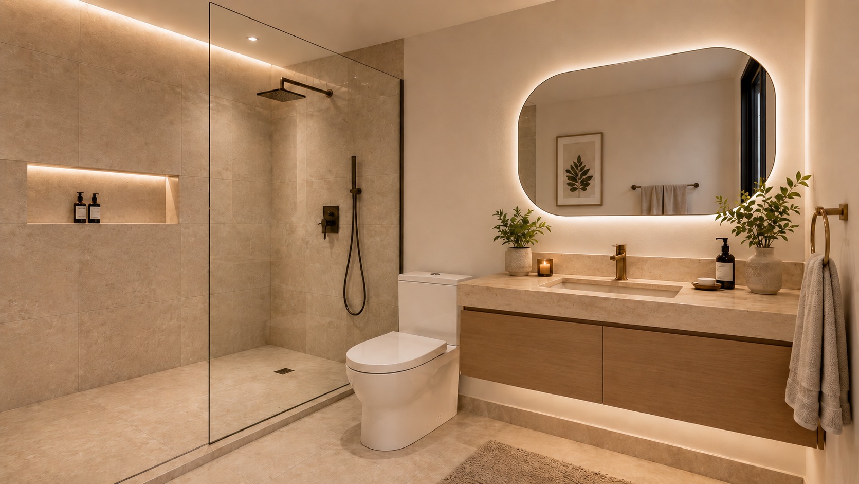 Villa A baño