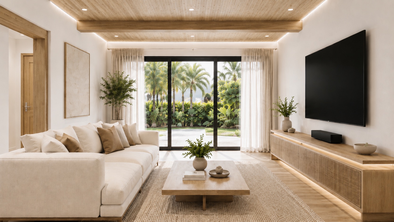 Villa A salón con vista tropical